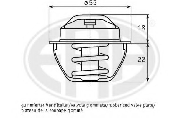 ERA 350355 Thermostat, coolant